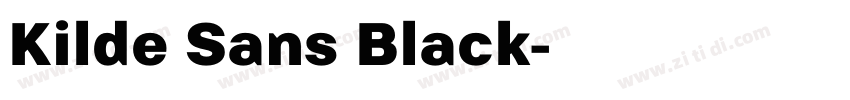 Kilde Sans Black字体转换 Kilde Sans Black字体转换